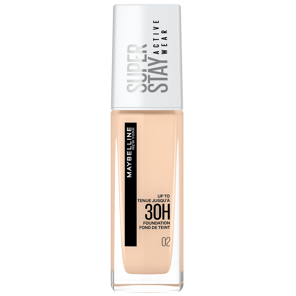 Bild: MAYBELLINE Superstay 30H Active Wear Foundation 02 naked ivory