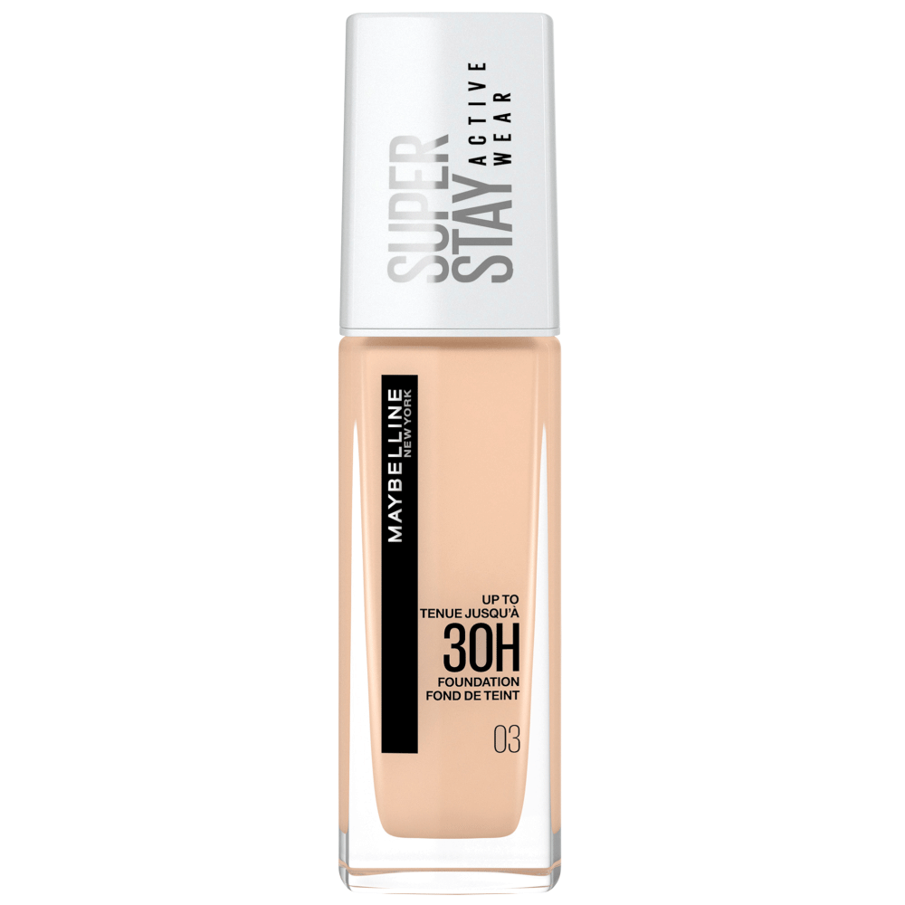 Bild: MAYBELLINE Superstay 30H Active Wear Foundation 03 true ivory