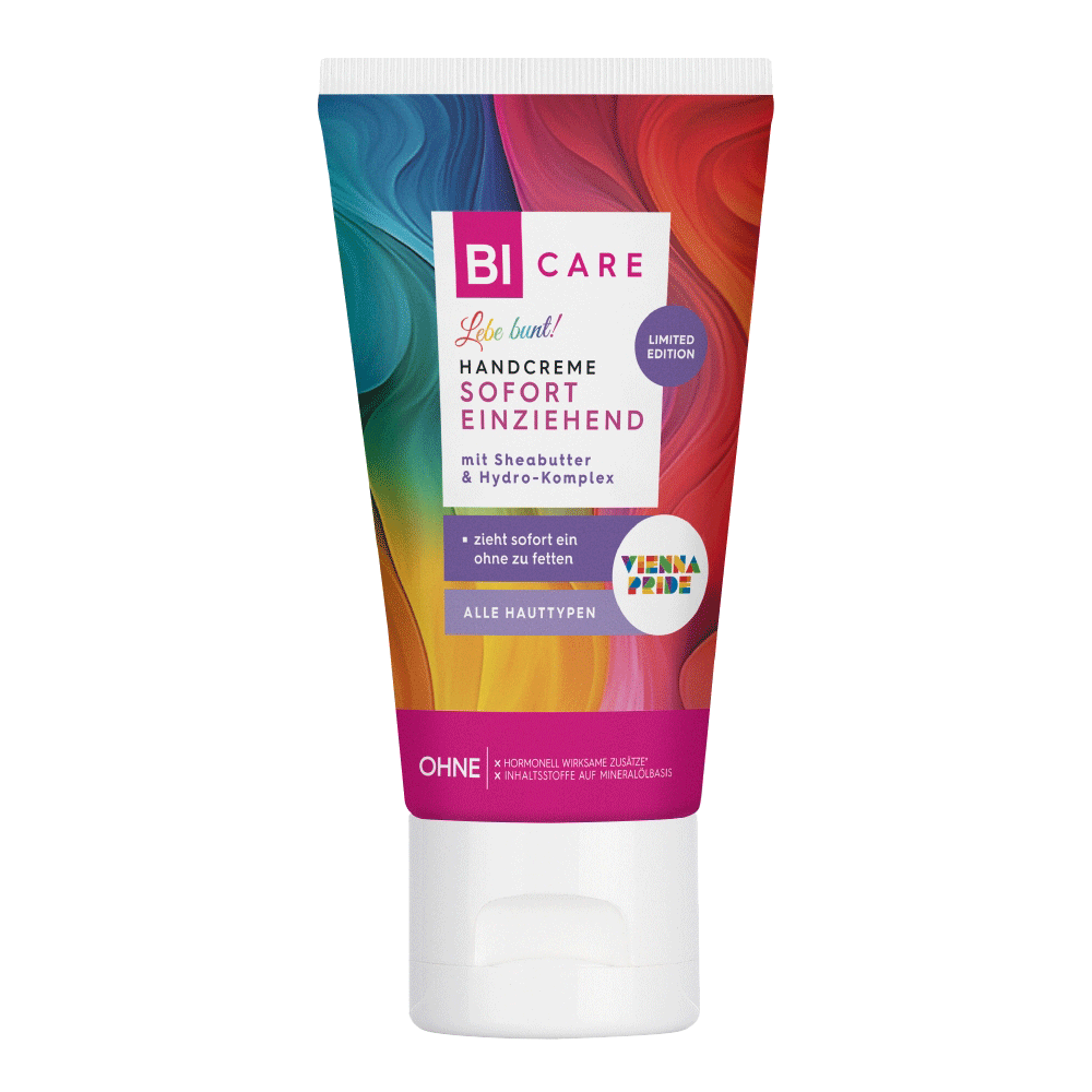 Bild: BI CARE Mini Hand- und Nagelcreme Limited Edition Pride 