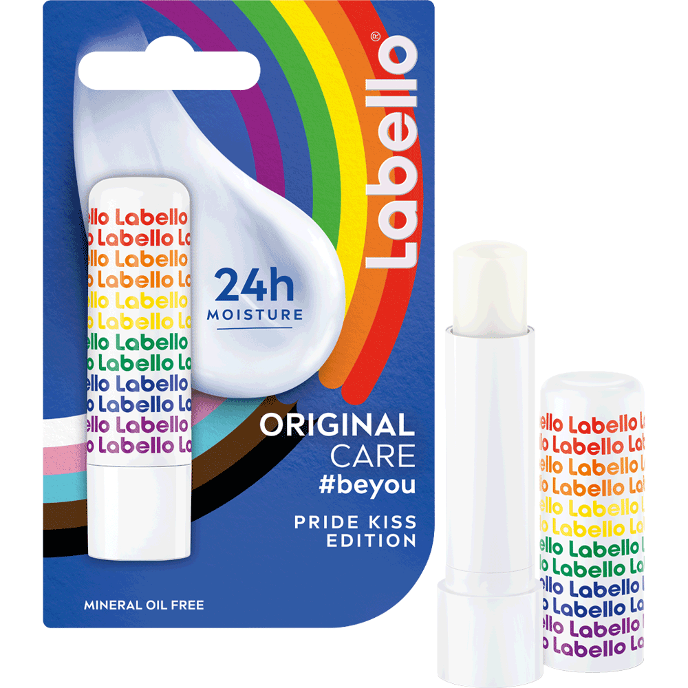 Bild: labello Original Care Pride Kiss Edition 