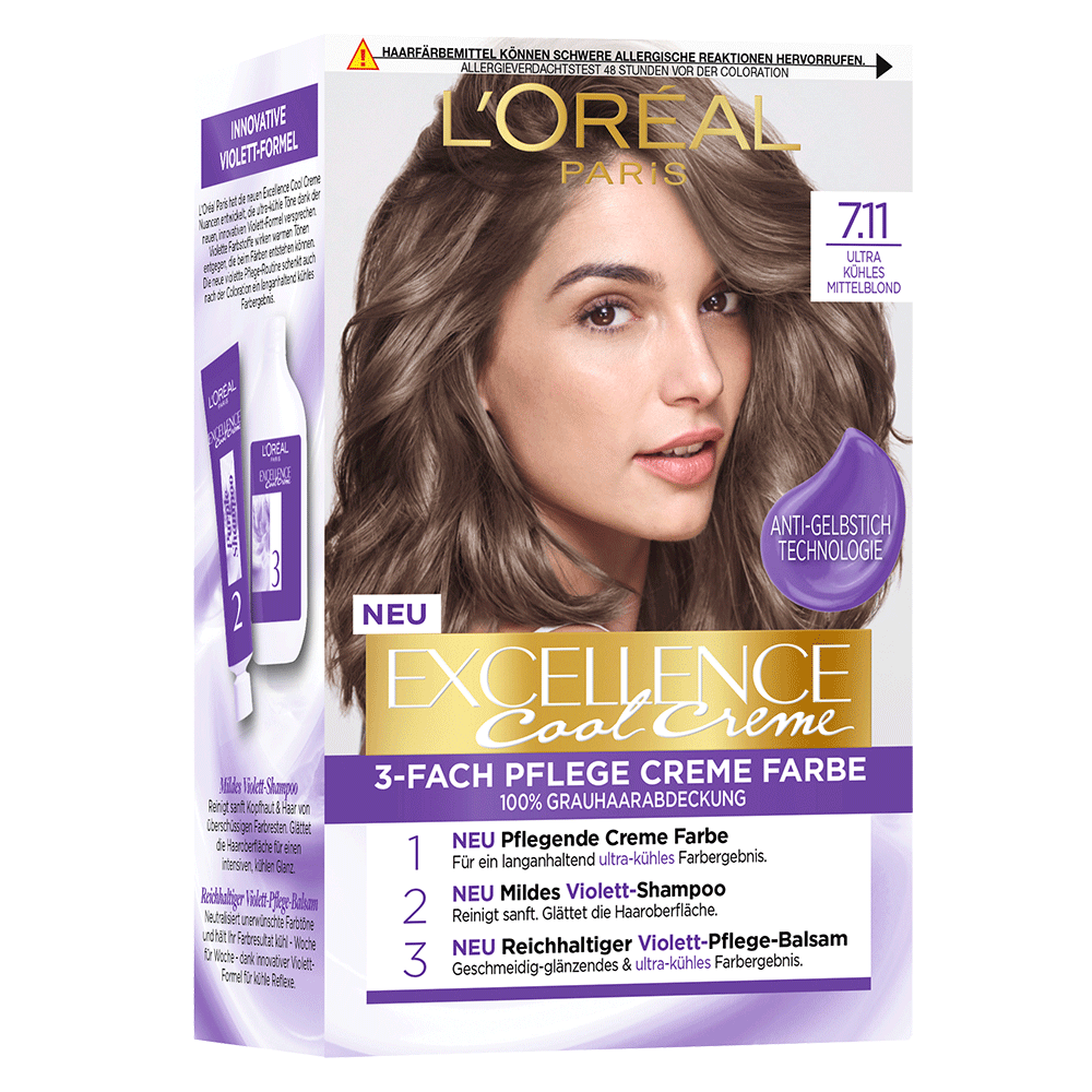 Bild: L'ORÉAL PARIS Excellence Cool Creme ultra kühles Mittelblond