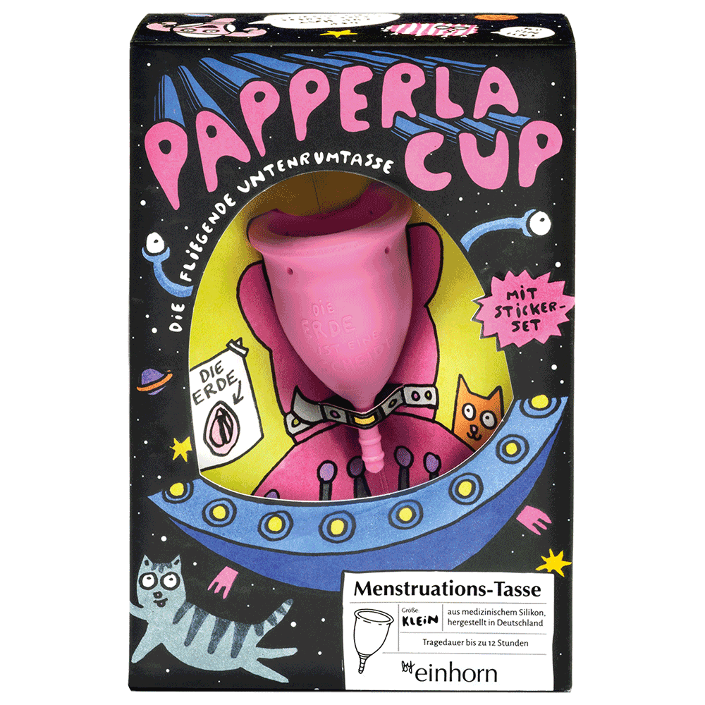 Bild: Einhorn Menstruationscup Größe S 