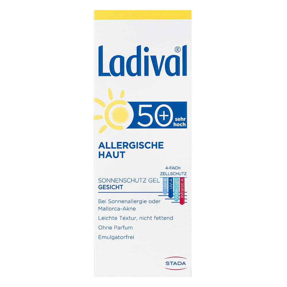 Bild: Ladival Sonnenschutz Gel Gesicht Allergische Haut LSF 50+ 