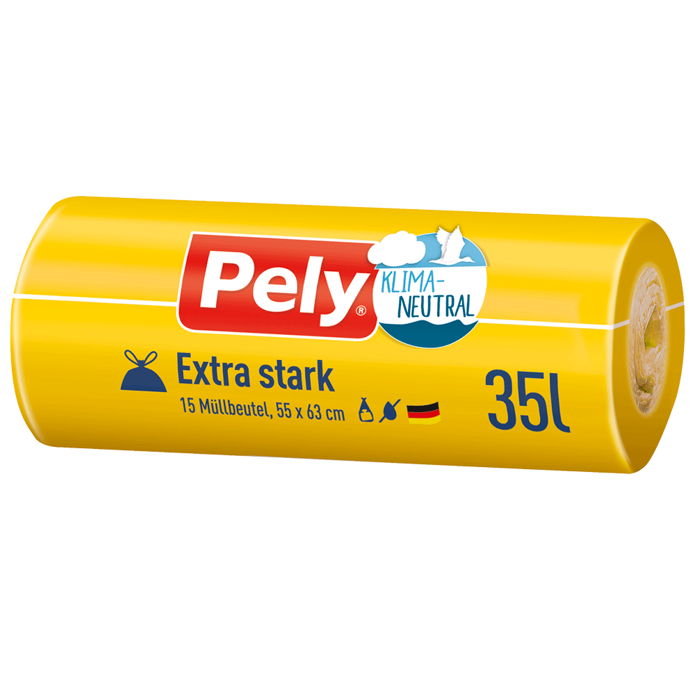 Bild: Pely Müllbeutel klimaneutral extra stark 35l 