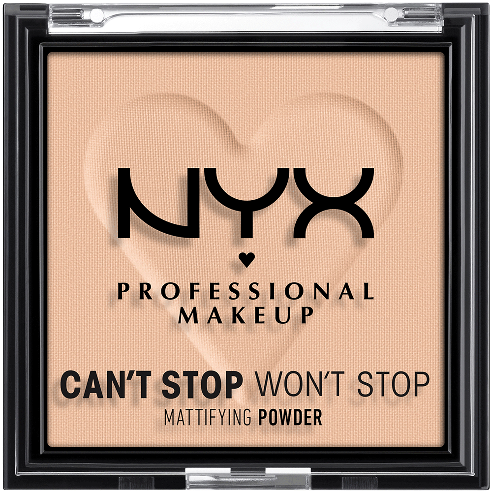 Bild: NYX Professional Make-up Can't Stop Won't Stop Mattifying Pressed Powder LIGHT MEDIUM