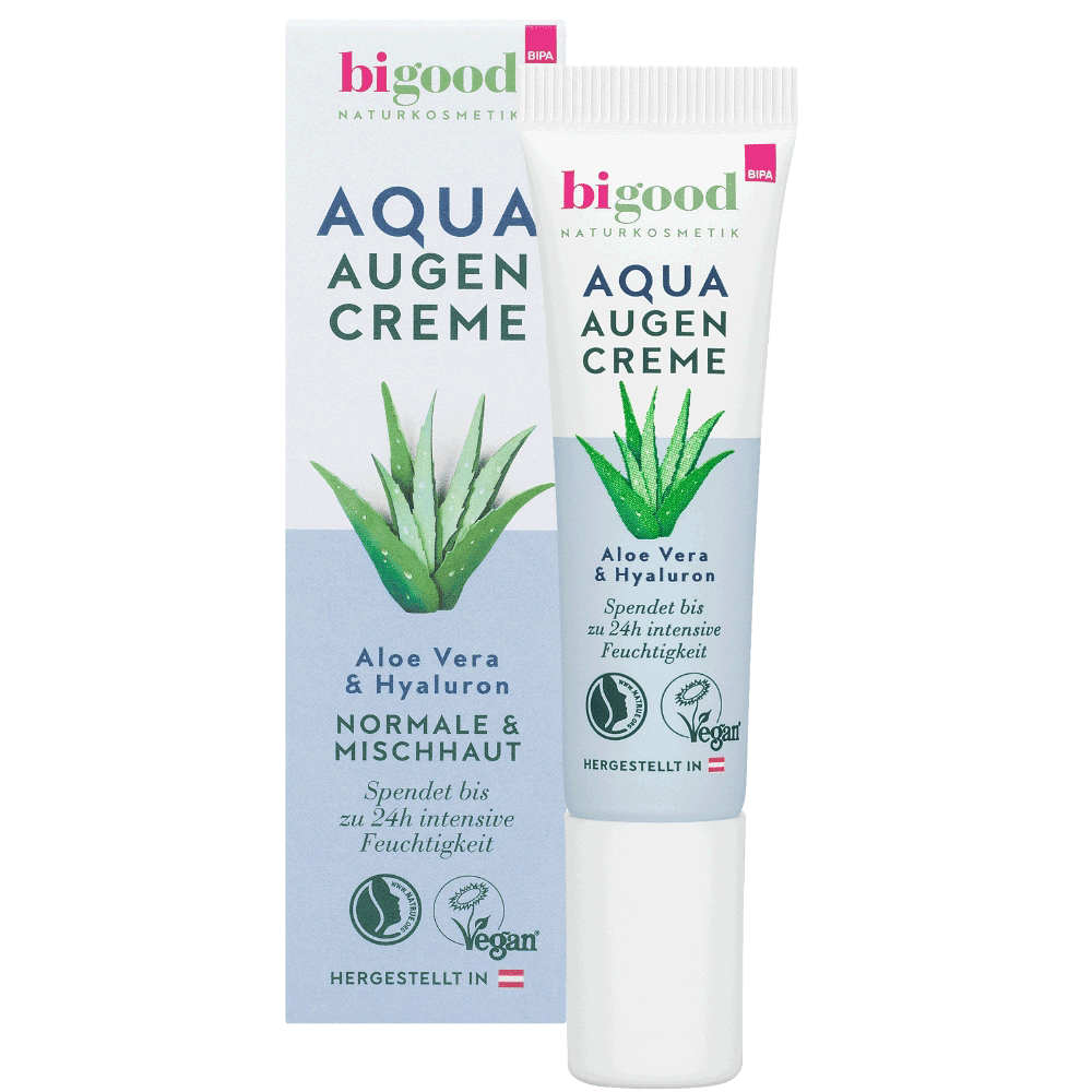 Bild: bi good Aqua Augencreme Aloe Vera & Hyaluron 