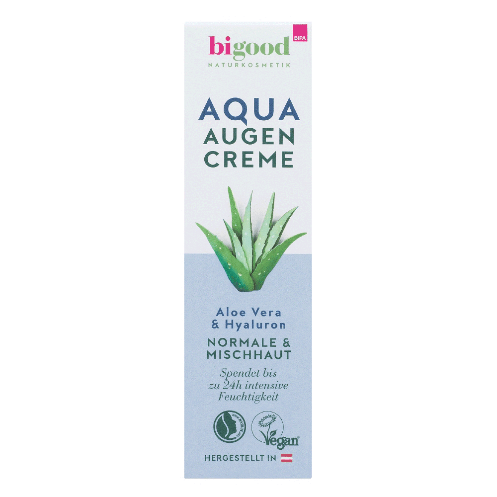 Bild: bi good Aqua Augencreme Aloe Vera & Hyaluron 