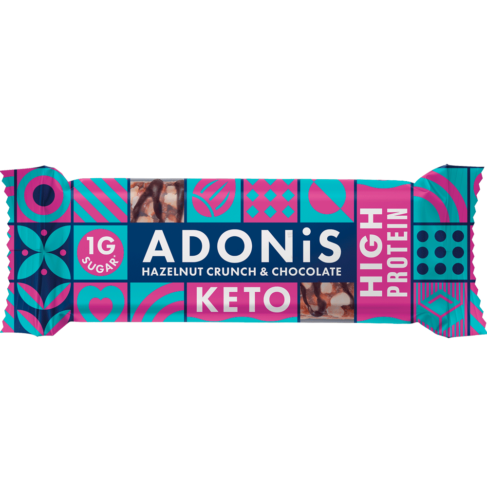 Bild: Adonis Keto Proteinriegel Hazelnut Crunch 