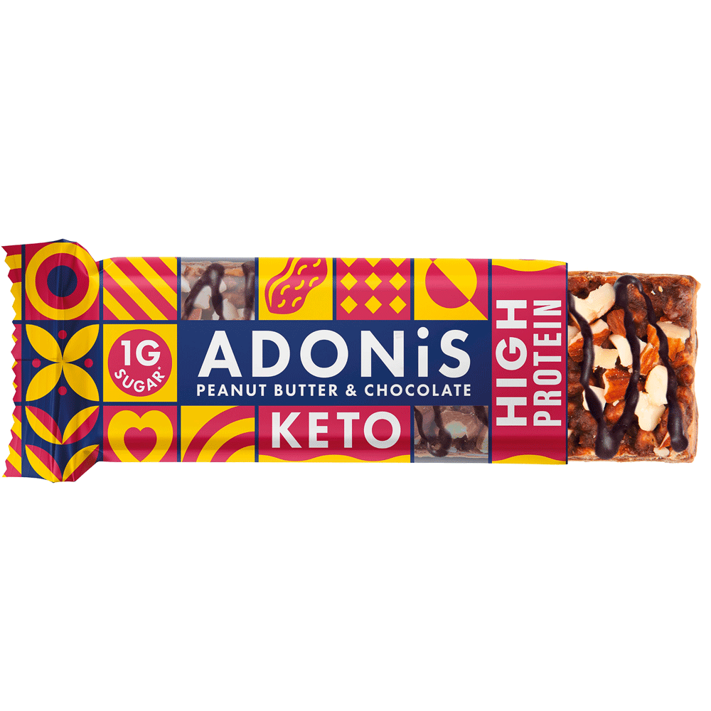 Bild: Adonis Keto Proteinriegel Peanutbutter Chocolate 