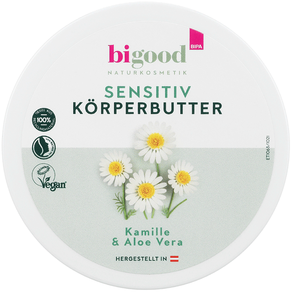 Bild: bi good Sensitiv Körperbutter Kamille & Aloe Vera 