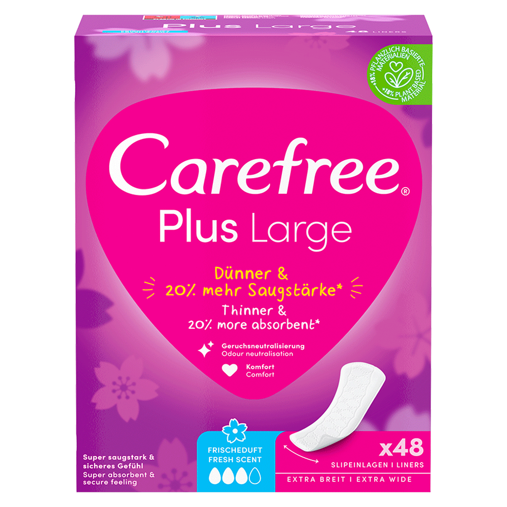 Bild: Carefree Plus large Frischeduft Slipeinlagen 