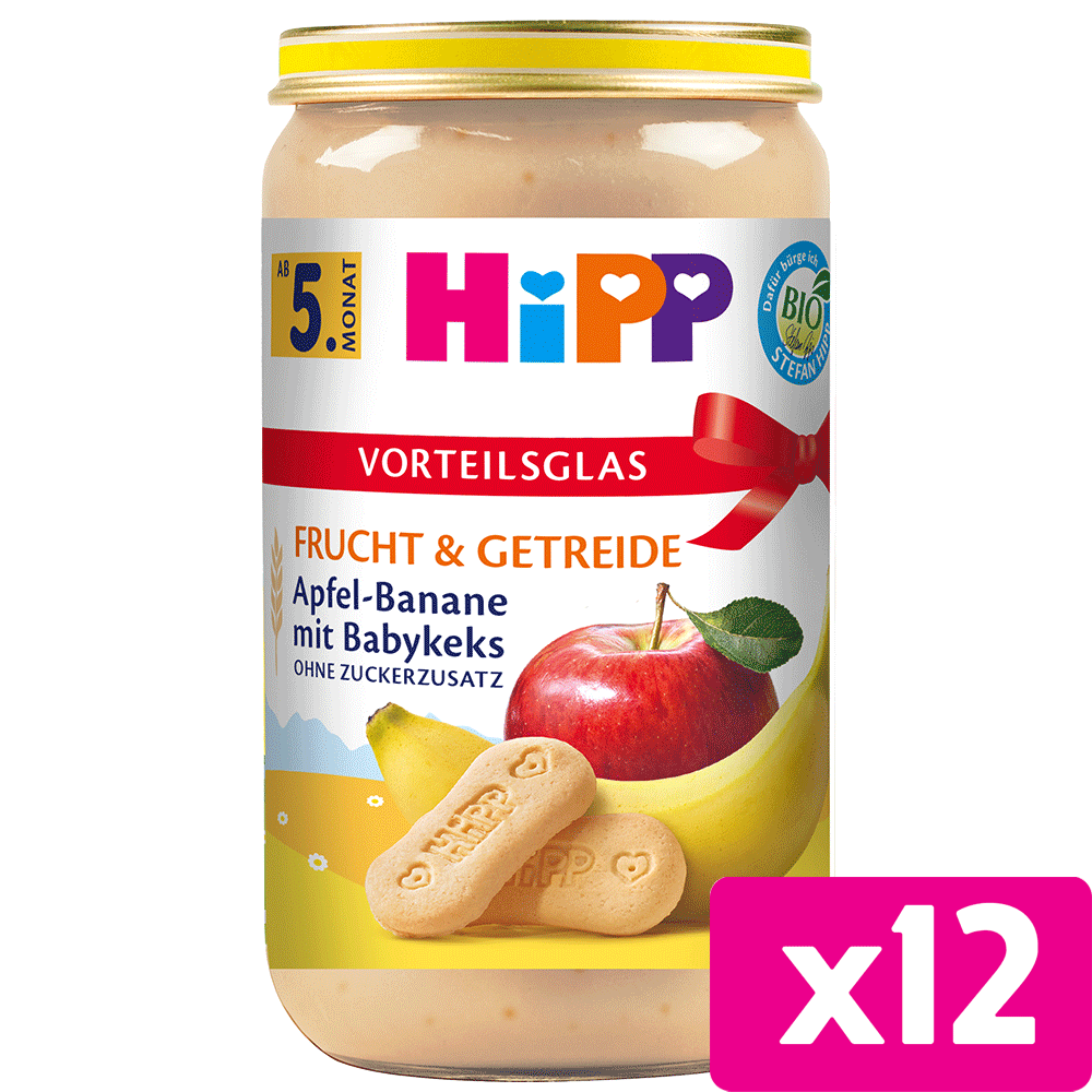 Bild: HiPP Apfel Banane mit Babykeks 