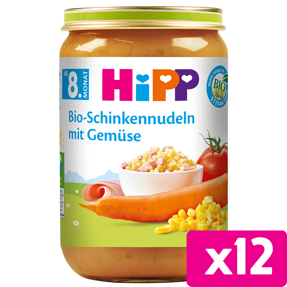 Bild: HiPP Bio Schinkennudeln mit Gemüse 