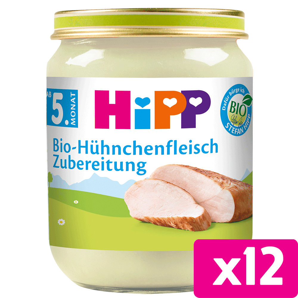 Bild: HiPP Bio Hühnchenfleisch Zubereitung 