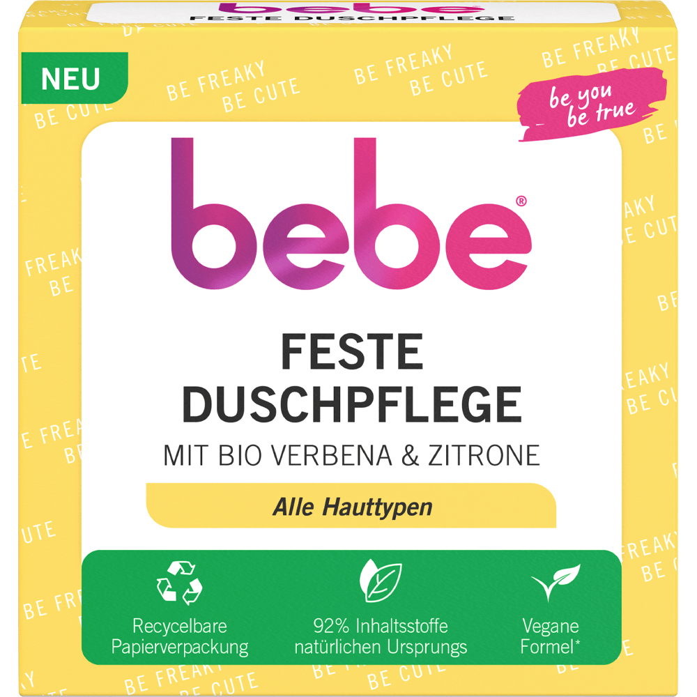 Bild: bebe Feste Duschpflege Belebend mit Verbena & Zitrone 