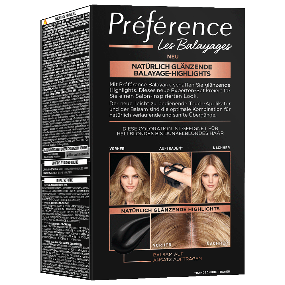 Bild: L'ORÉAL PARIS Préférence Haarfarbe balayage.