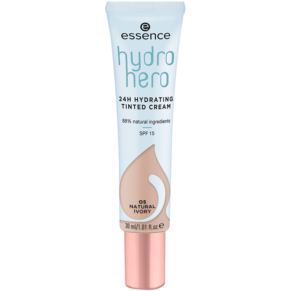 Bild: essence Hydro Hero 24h Hydrating tinted Cream Natural Ivory