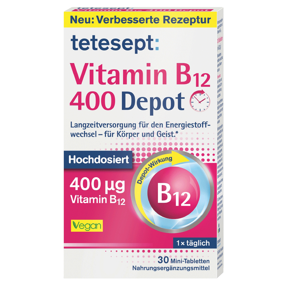 Bild: tetesept: Vitamin B12 400 Depot 