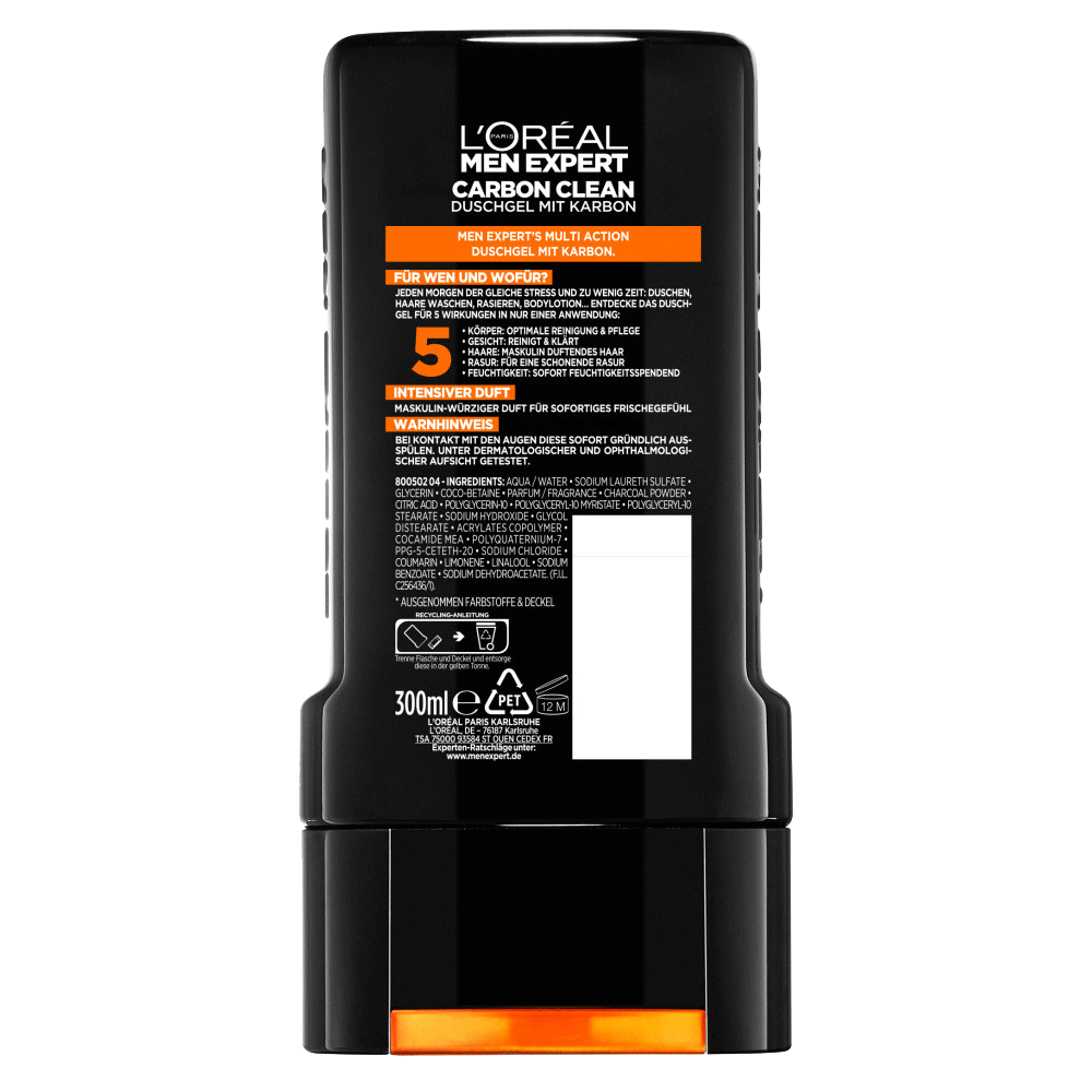 Bild: L'ORÉAL PARIS MEN EXPERT Carbon Clean Karbon Duschgel 