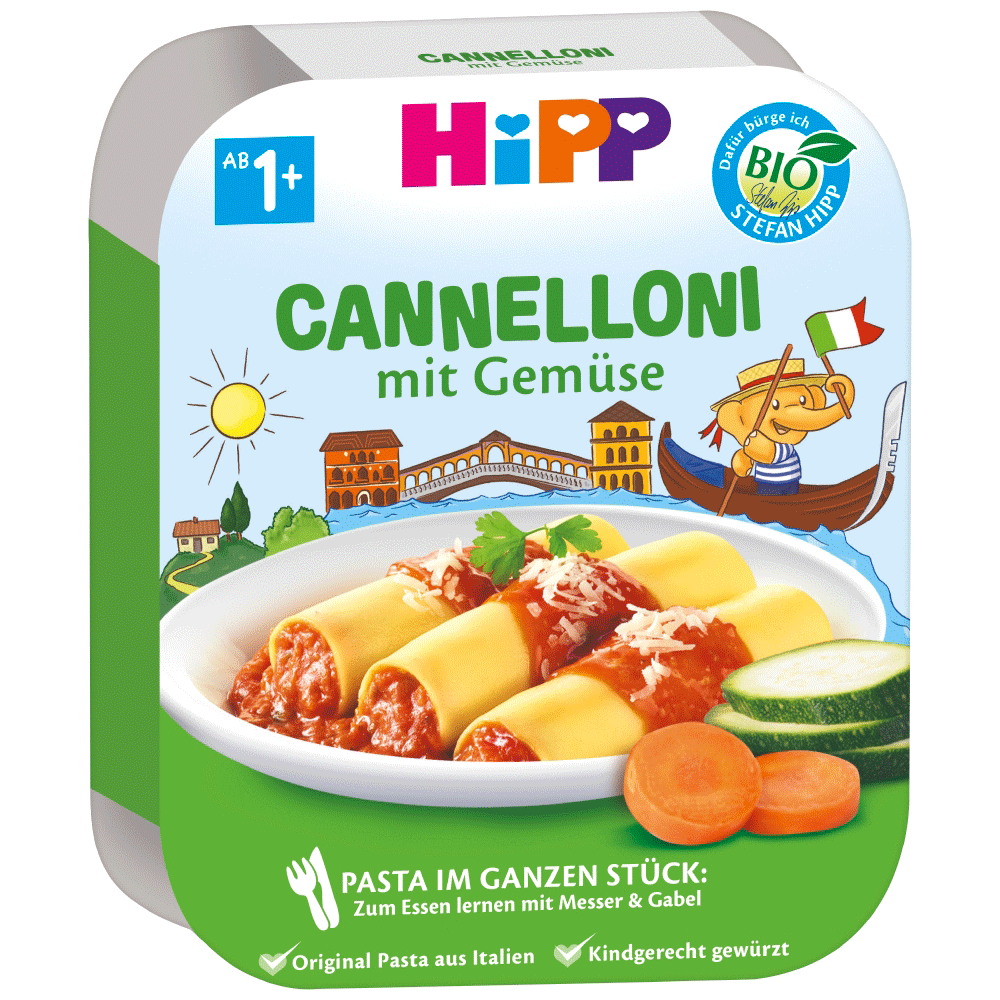 Bild: HiPP Cannelloni mit Gemüse 