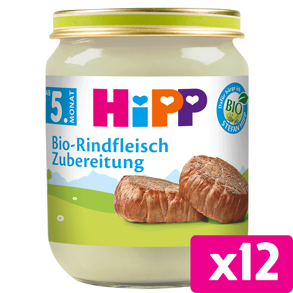 Bild: HiPP Bio Rindfleisch Zubereitung 