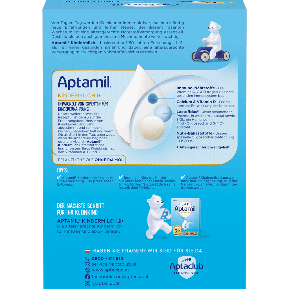 Bild: Aptamil Pronutra 1+, Kindermilch 