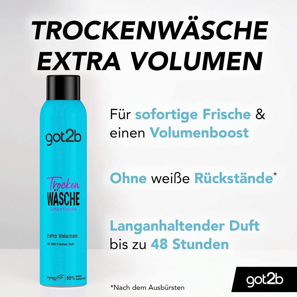 Bild: Schwarzkopf got2b Trockenshampoo Trocken Wäsche Extra Volumen 