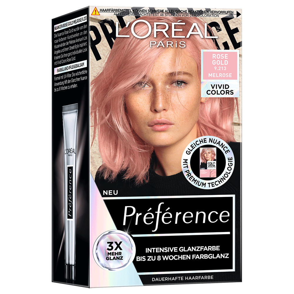 Bild: L'ORÉAL PARIS Préférence Haarfarbe ROSEGOLD