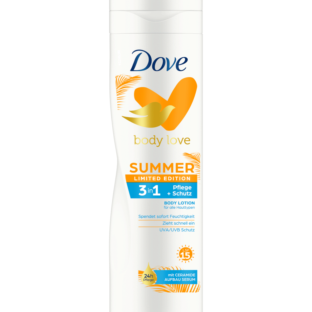 Bild: Dove Body Lotion Summer Edition LSF15 