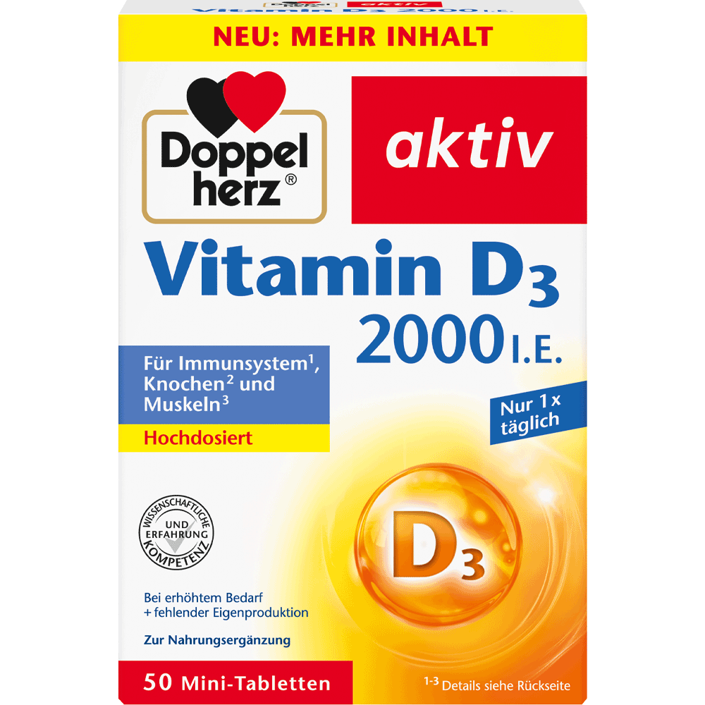 Bild: DOPPELHERZ Vitamin D3 2.000 