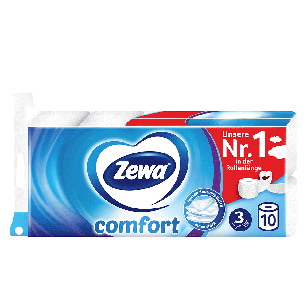 Bild: Zewa Comfort Das Reinweisse Toilettenpapier 