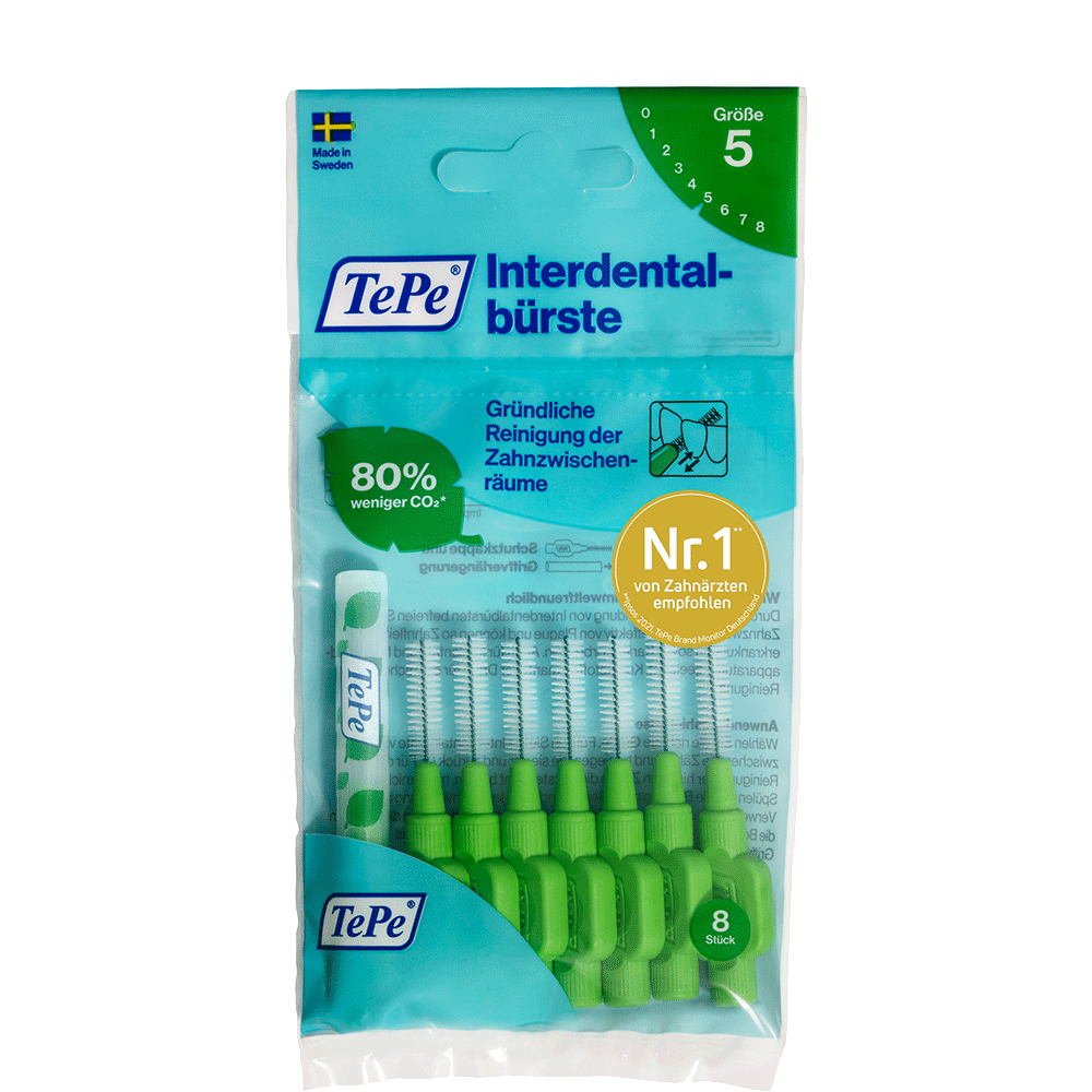 Bild: TePe Interdentalbürsten grün 0.8mm 