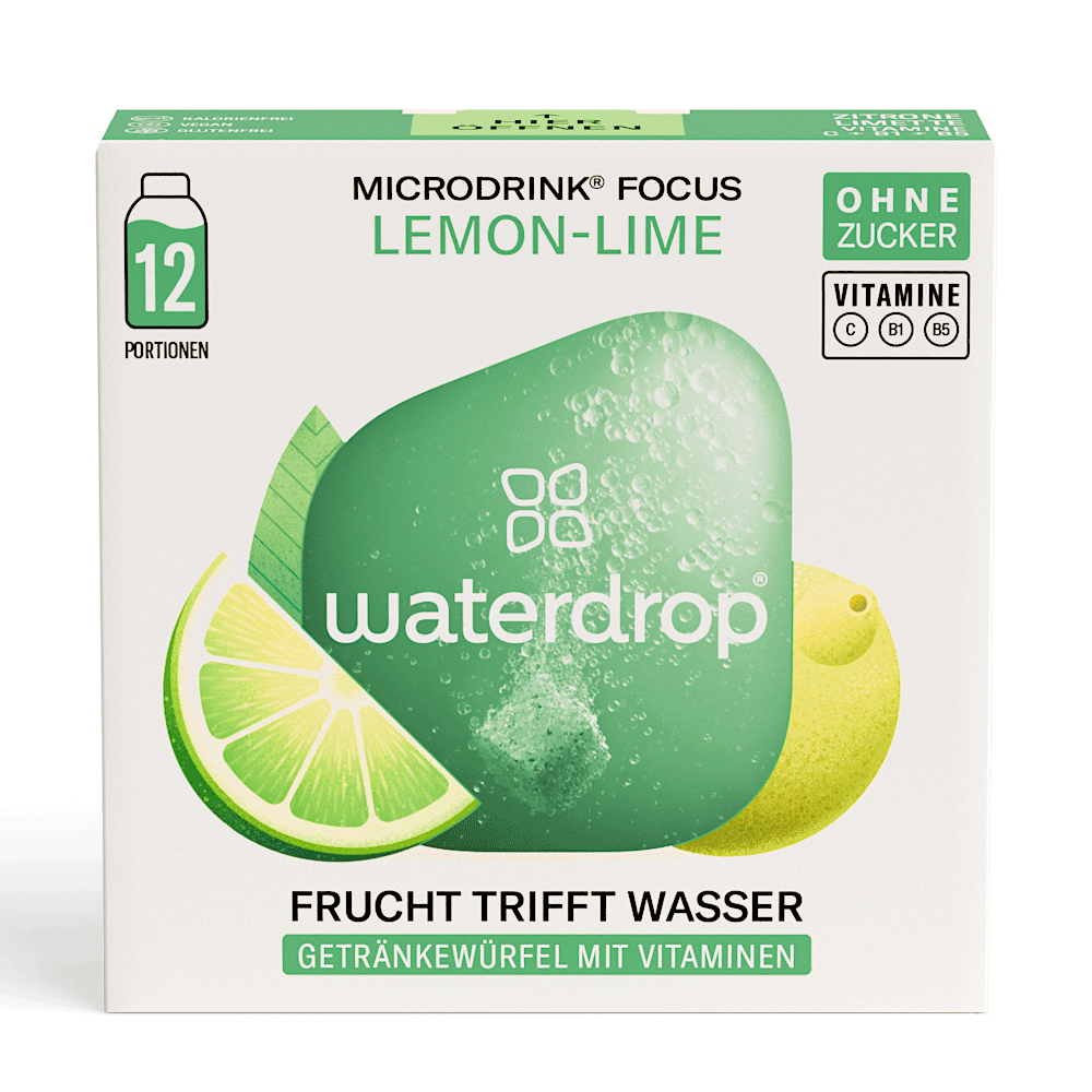 Bild: waterdrop Microdrink Focus Lemon-Lime 