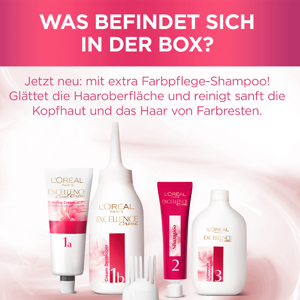 Bild: L'ORÉAL PARIS Excellence Haarcoloration hellbraun