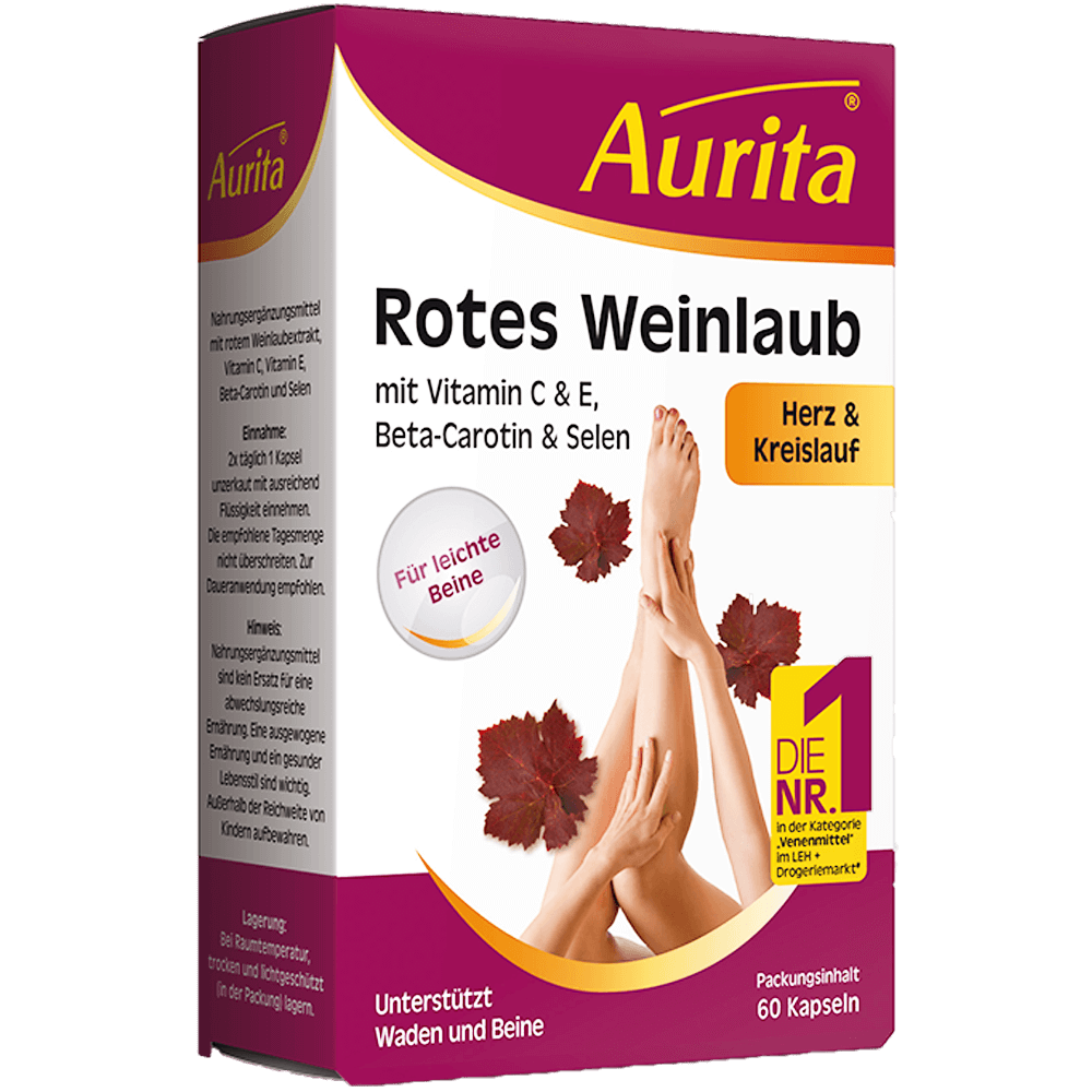 Bild: Aurita Rotes Weinlaub Kapseln 