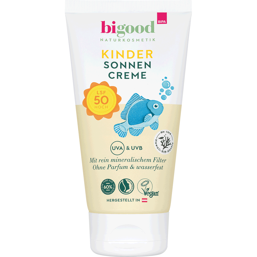 Bild: bi good Ultra sensitiv Kinder Sonnencreme LSF 50 