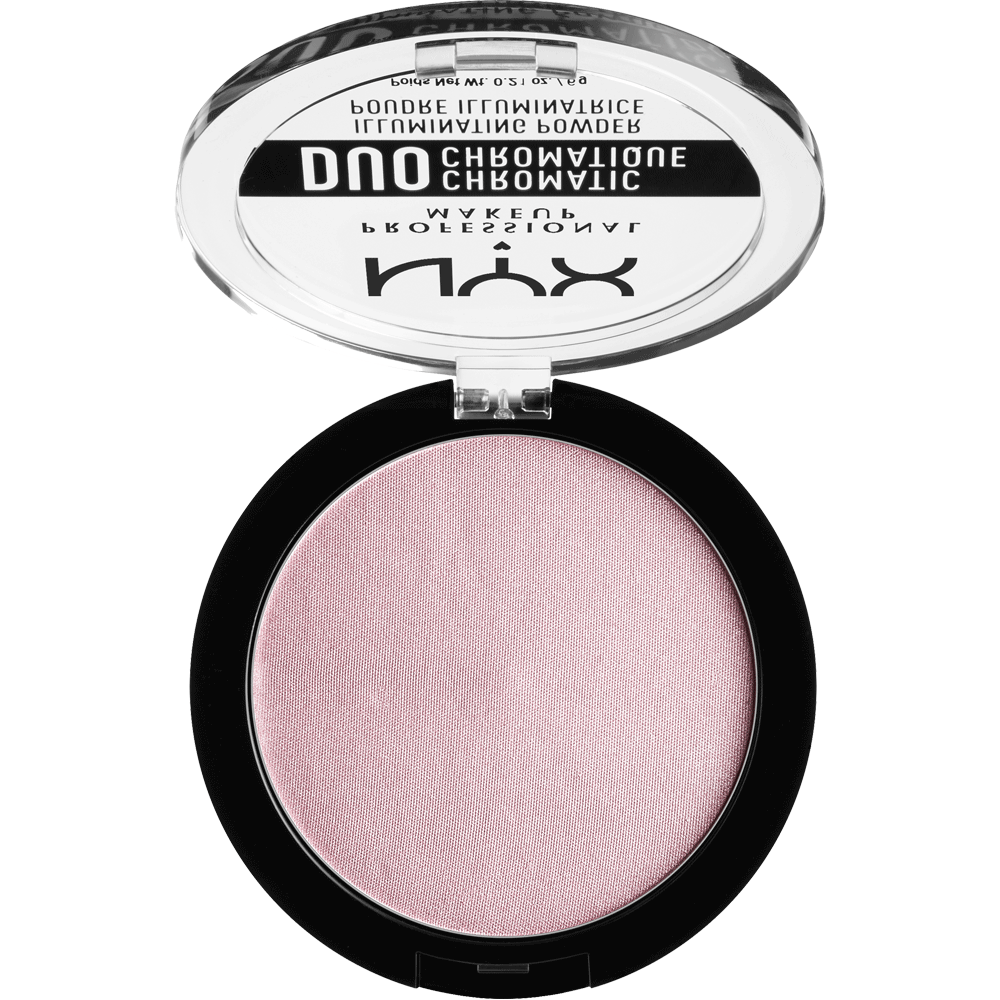 Bild: NYX Professional Make-up Duo Chromatic Illuminating Powder lavender steel