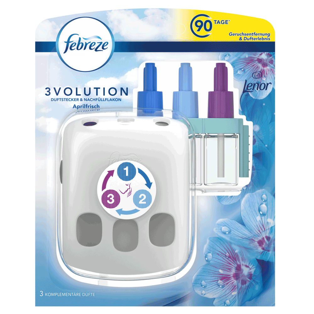 Bild: Febreze 3Volution Duftstecker Lenor Aprilfrisch Lufterfrischer 