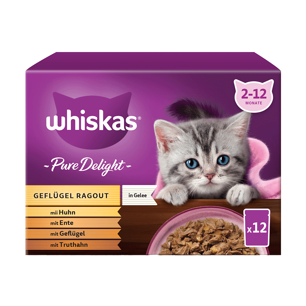 Bild: Whiskas Ragout Geflügel Junior 2-12M 