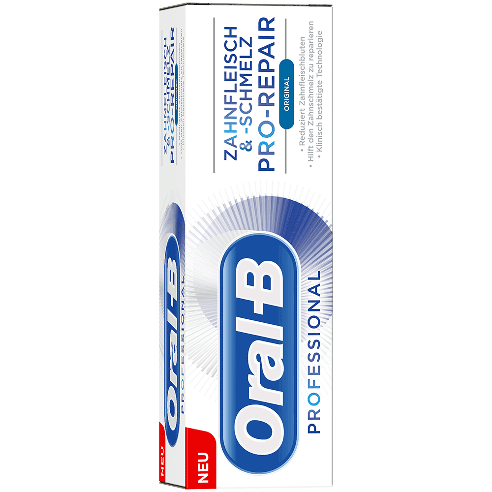 Bild: Oral-B Professional Zahnfleisch und -schmelz Pro-Repair Zahnpasta 