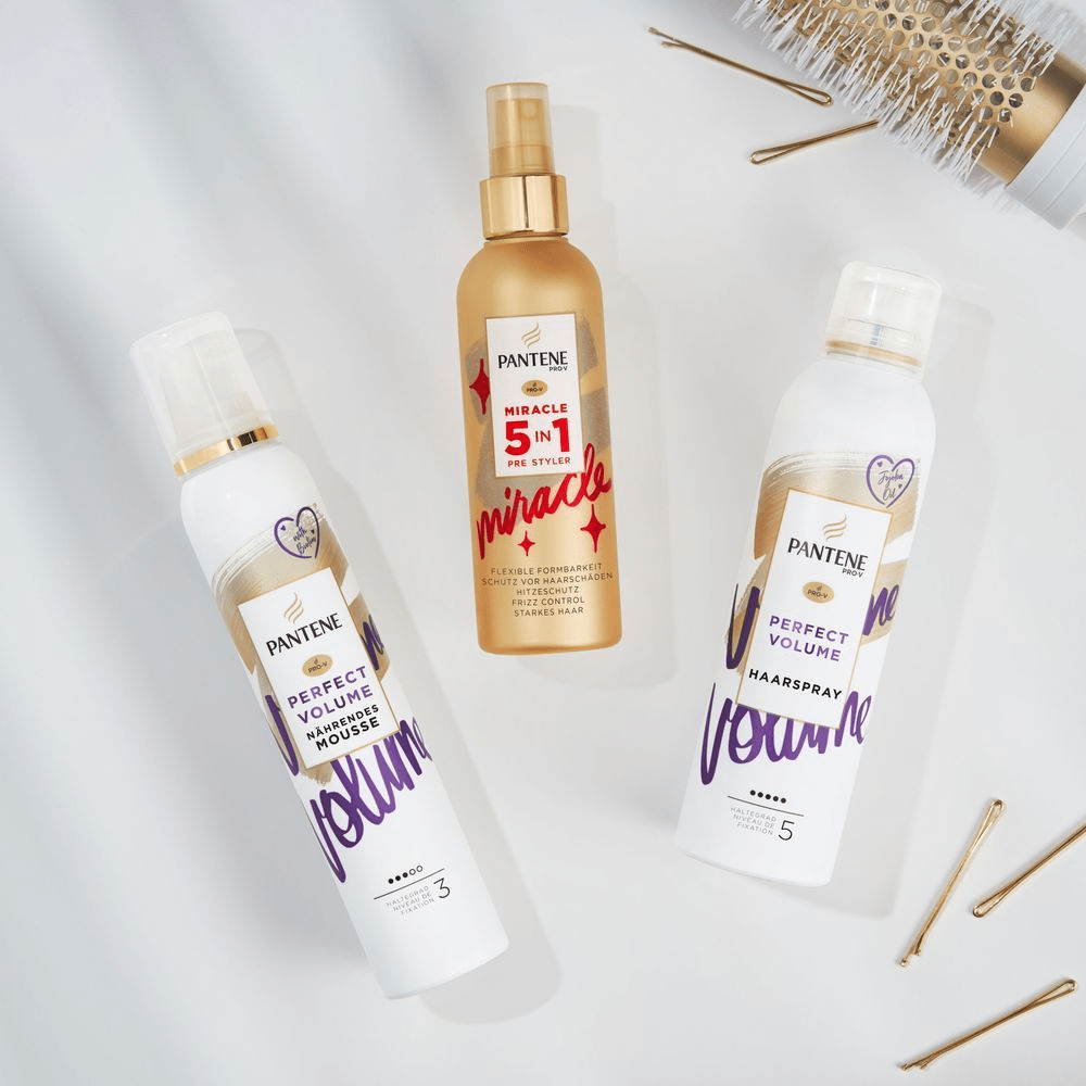 Bild: PANTENE PRO-V Perfect Volume Nährendes Haar Mousse Mit Biotin 