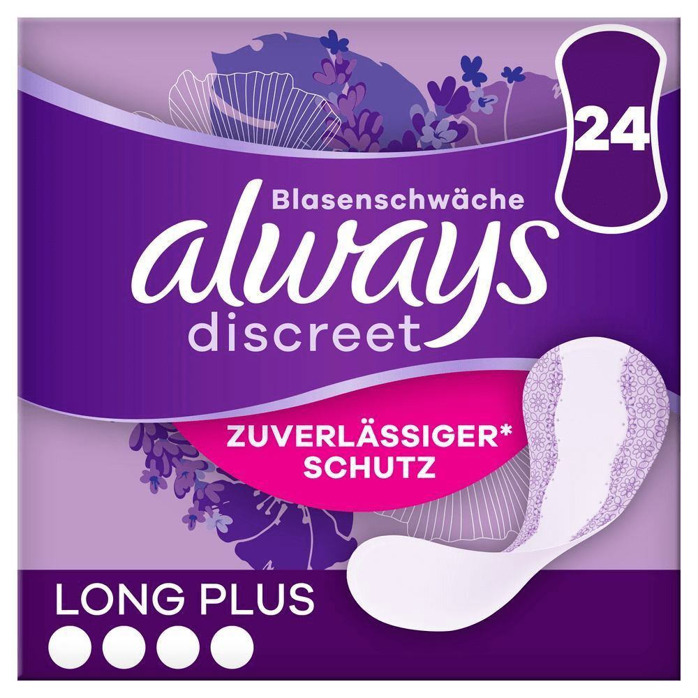 Bild: always Discreet Inkontinenz-Slipeinlagen Long Plus 