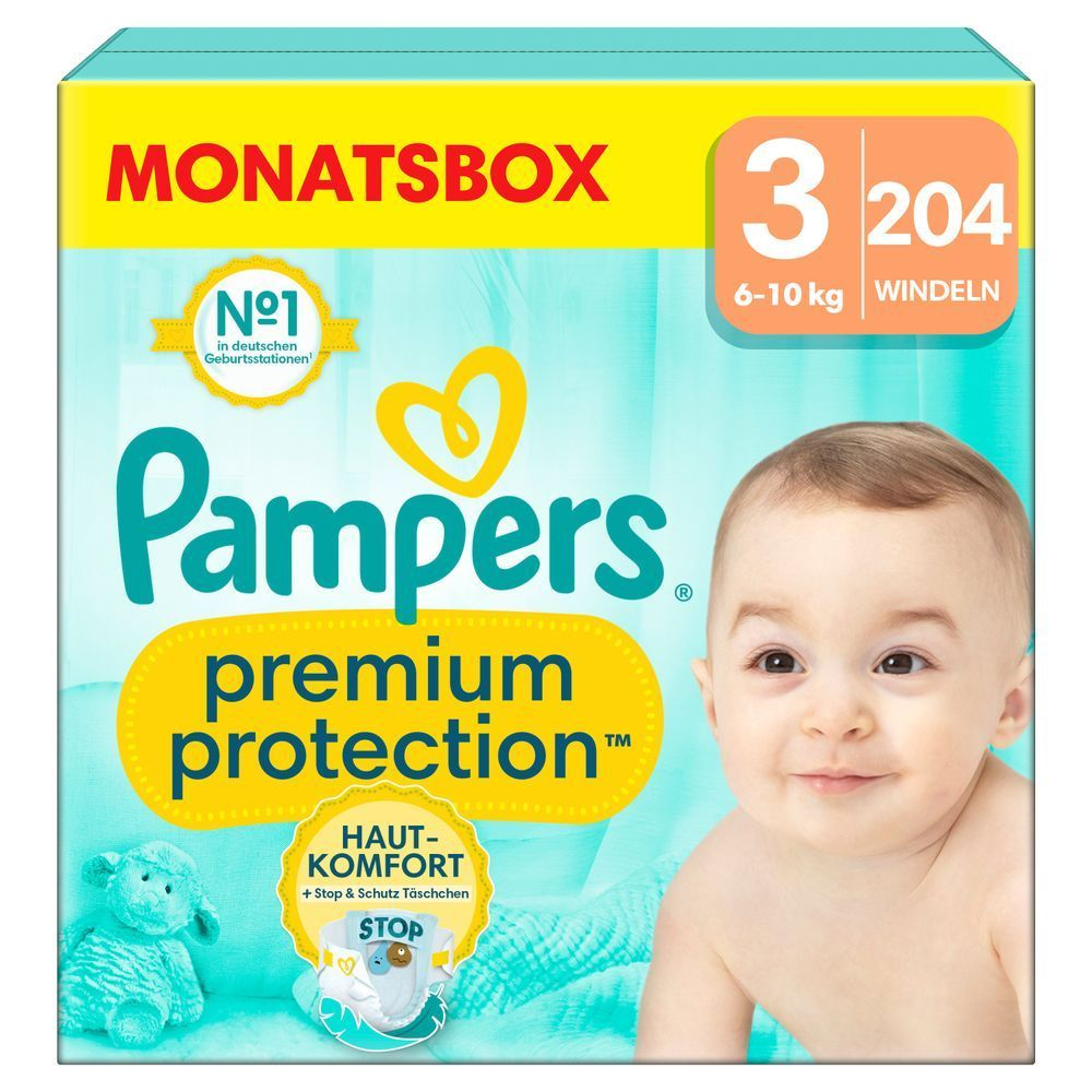 Bild: Pampers Premium Protection Größe 3, 6kg - 10kg 