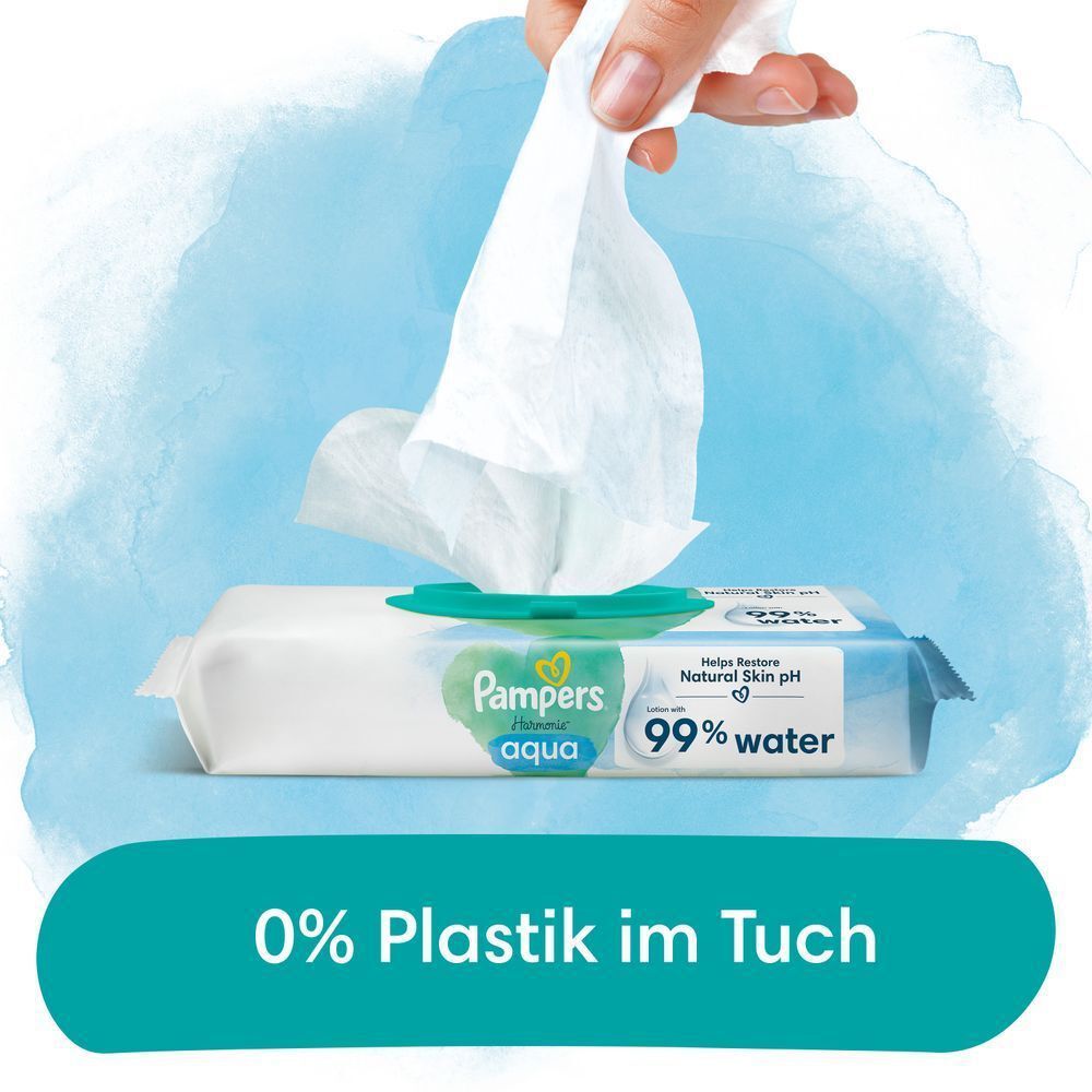 Bild: Pampers Harmonie Aqua Feuchttücher 