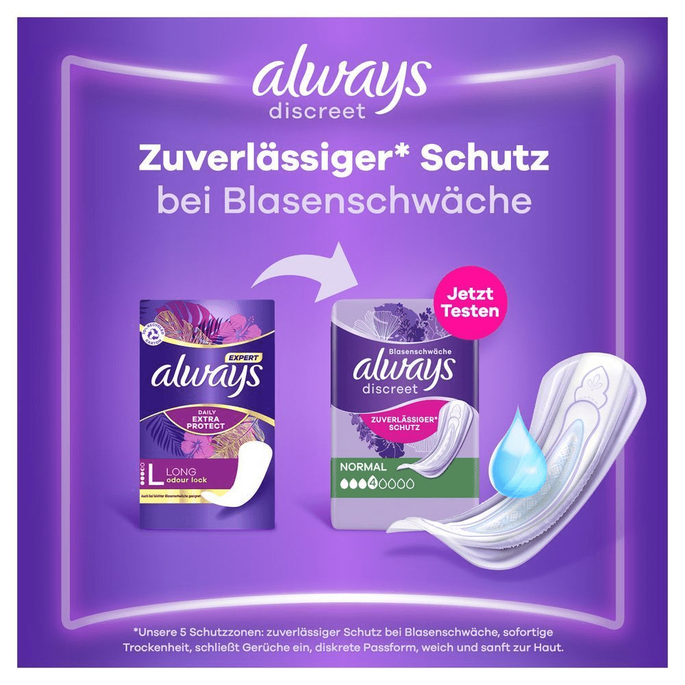 Bild: always Daily Extra Protect Long Slipeinlagen 