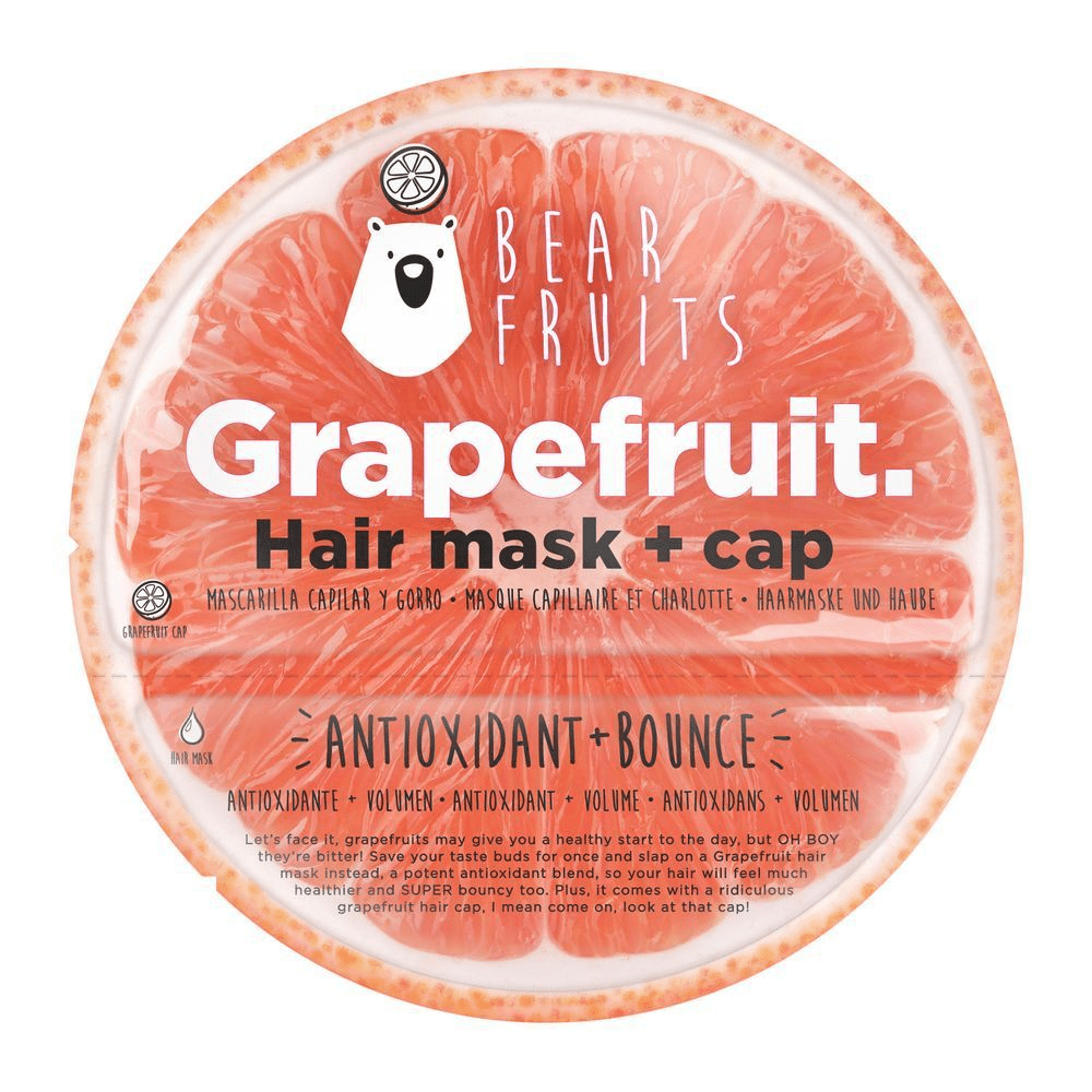 Bild: Bear Fruits Grapefruit Haarmaske mit Haube 