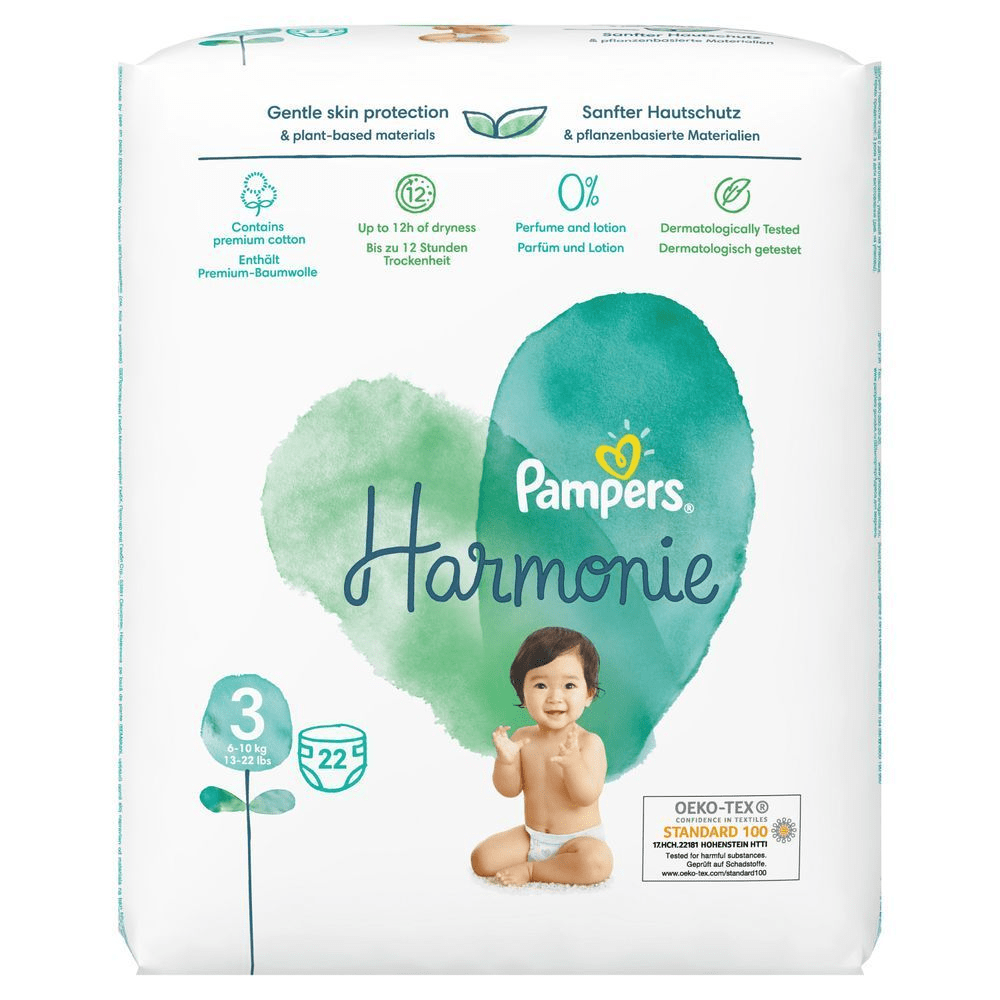 Bild: Pampers Harmonie Größe 3, 6kg - 10kg 