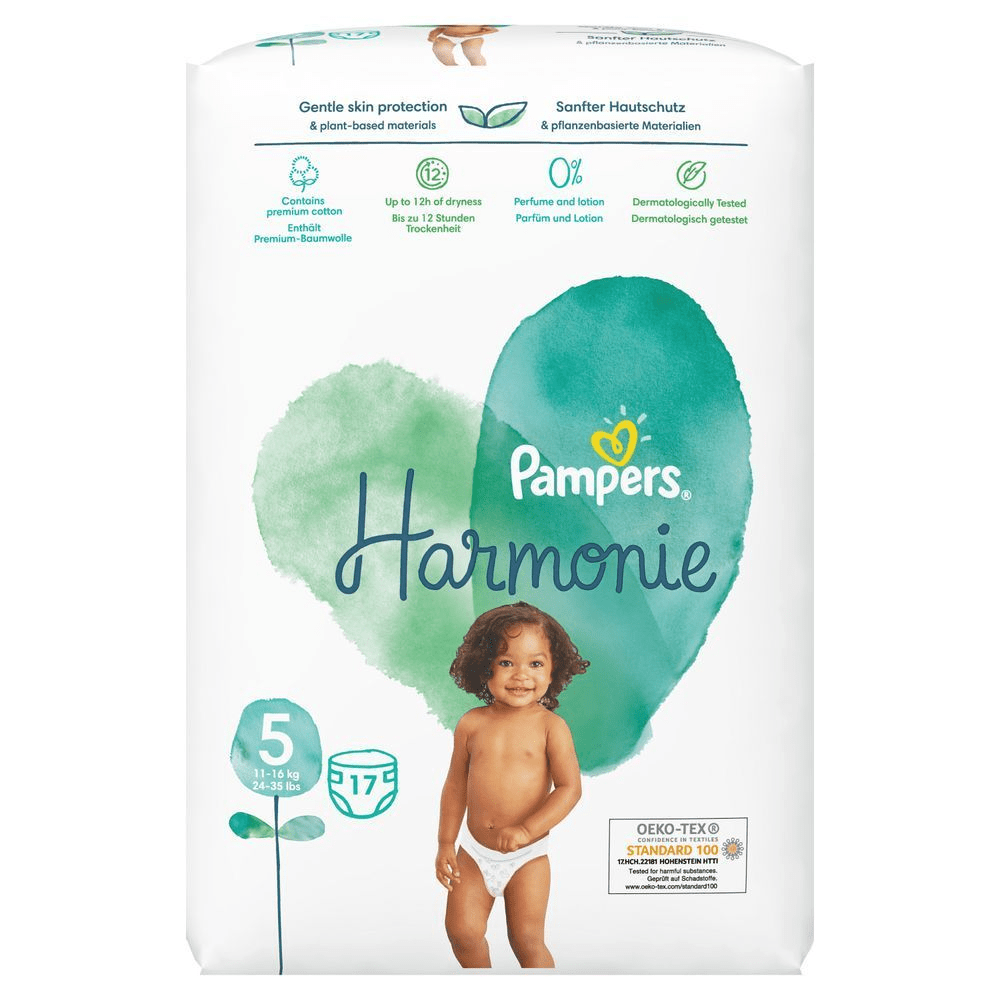 Bild: Pampers Harmonie Größe 5, 11kg - 16kg 