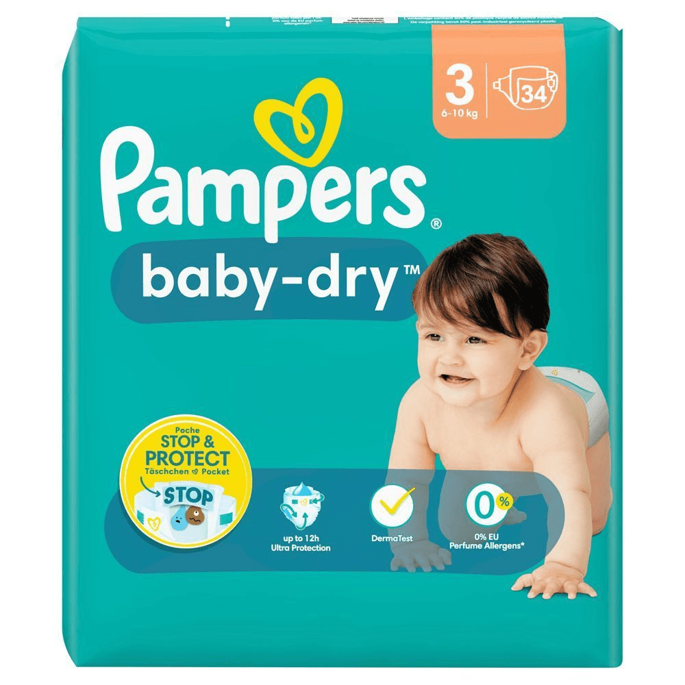 Bild: Pampers Baby-Dry Größe 3, 6kg - 10kg 