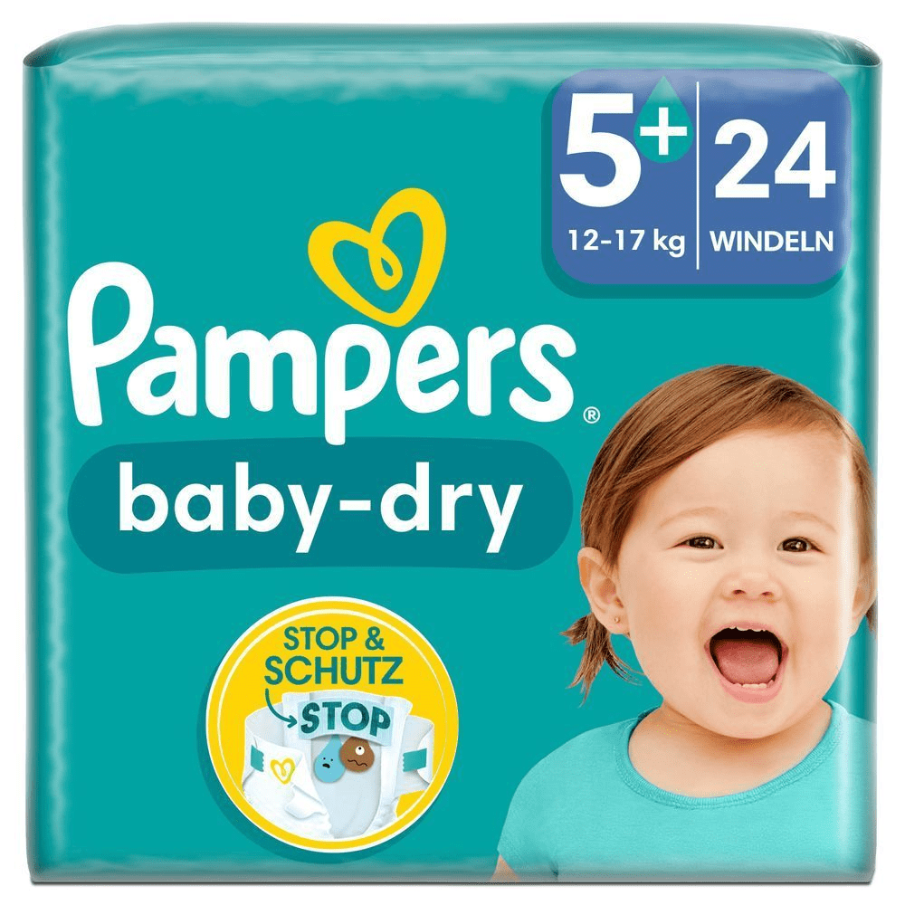 Bild: Pampers Baby-Dry Größe 5+, 12kg - 17kg 